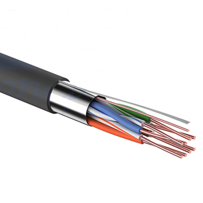 PROconnect Кабель витая пара F/UTP, категория 5e, PE, 4PR, 24AWG, внешний, черный, 305 м PROconnect Кабель витая пара F/UTP, категория 5e, PE, 4PR, 24AWG, внешний, черный, 305 м