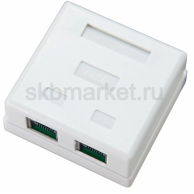 Компьютерная розетка 2*RJ-45 CAT5e PROCONNECT Компьютерная розетка 2*RJ-45 CAT5e PROCONNECT
