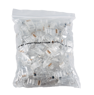Разъем RJ-45(8P8C) под витую пару, UTP, категория 5e