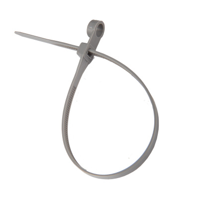 Хомут-стяжка нейлоновая под винт REXANT 220x4,3 мм, серая, упаковка 100 шт.