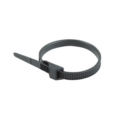 Хомут-стяжка нейлоновая усиленная с двойным горизонтальным замком REXANT 180x9,0 мм, черная, упаковк