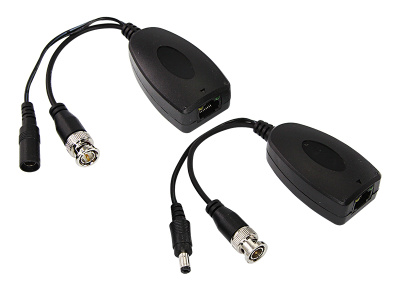 Приемопередатчик пассивный + питание AHD, CVI, TVI (комплект 2 шт) REXANT