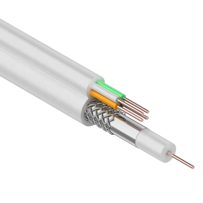 Кабель ККСВ-В+4х0,5 мм (бухта 100 м) белый REXANT