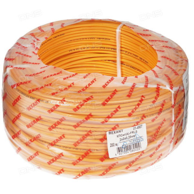 Кабель огнестойкий REXANT КПСнг(А)-FRLS 1x2x1,50 мм², бухта 200 м