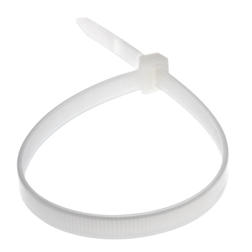 Хомут-стяжка кабельная нейлоновая REXANT 350 x7,6мм, белая, упаковка 100 шт.