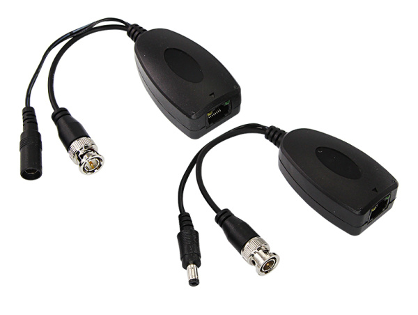 Приемопередатчик пассивный + питание AHD, CVI, TVI (комплект 2 шт) REXANT