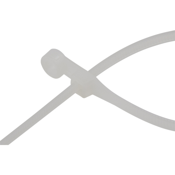 Хомут-стяжка нейлоновая под винт REXANT 100x3,6 мм, серая, упаковка 100 шт.