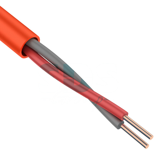 Кабель огнестойкий REXANT КПСнг(А)-FRLS 1x2x0,50 мм², бухта 200 м