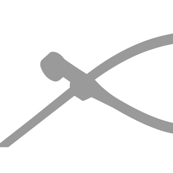 Хомут-стяжка нейлоновая под винт REXANT 150x3,6 мм, серая, упаковка 100 шт.