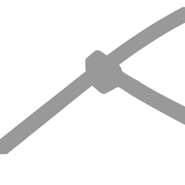 Хомут-стяжка кабельная нейлоновая REXANT 300 x4,8мм, серая, упаковка 100 шт.