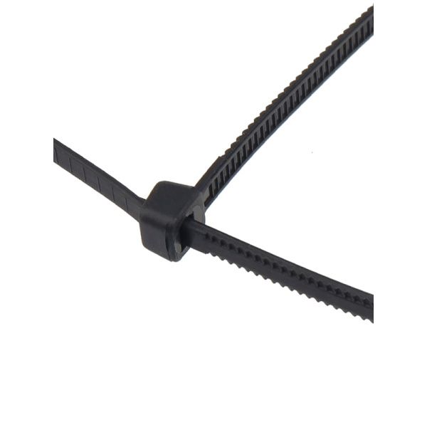 Хомут-стяжка нейлоновая с тройным замком REXANT 500x4,8 мм, черная, упаковка 100 шт.